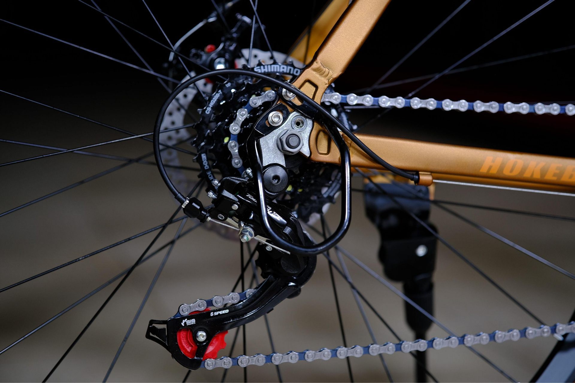 Задний переключатель Shimano Tourney TZ500 оригинал
 HOKE ONE WAY 29 матовый коричневый-золотой 21